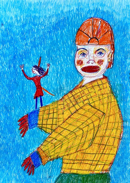 Thelma van Rensburg - boy with Indian